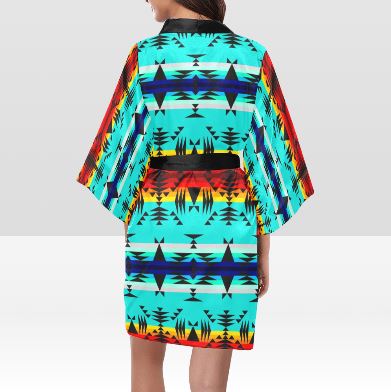 Between the Mountains Kimono Robe Artsadd