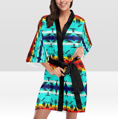 Between the Mountains Kimono Robe Artsadd