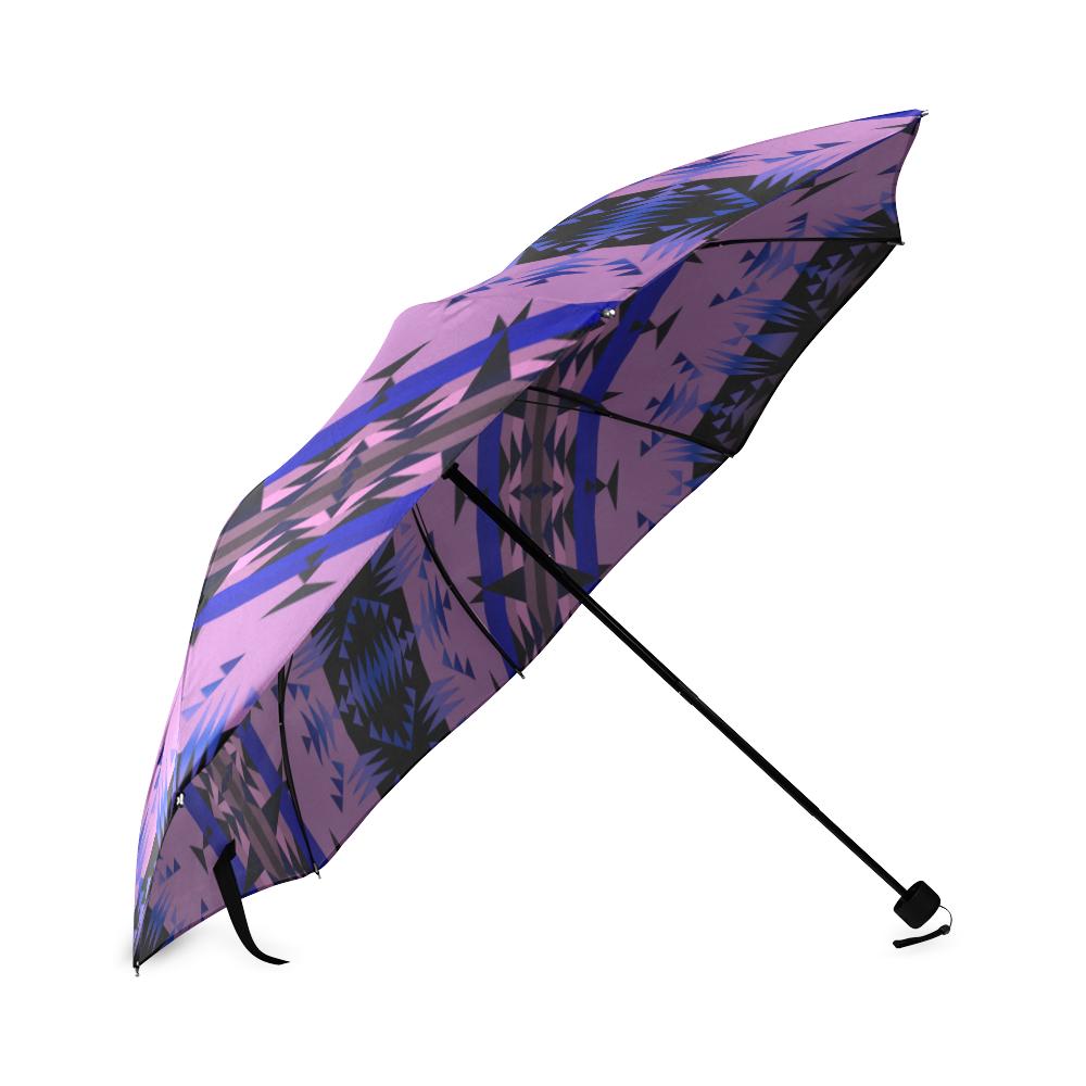 Between the Mountains Moon Shadow Foldable Umbrella Foldable Umbrella e-joyer