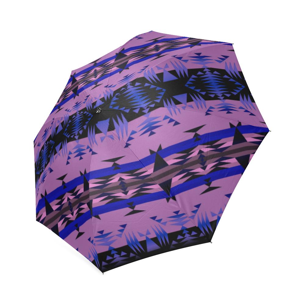 Between the Mountains Moon Shadow Foldable Umbrella Foldable Umbrella e-joyer