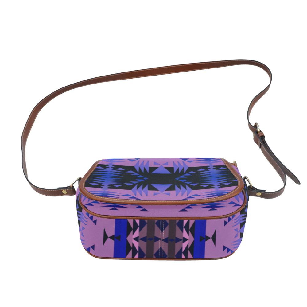 Between the Mountains Moon Shadow Saddle Bag/Small (Model 1649) Full Customization Saddle Bag/Small (Full Customization) e-joyer