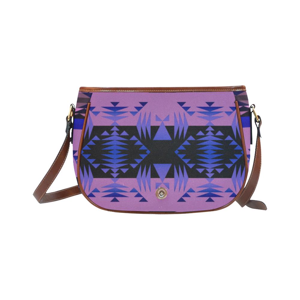 Between the Mountains Moon Shadow Saddle Bag/Small (Model 1649) Full Customization Saddle Bag/Small (Full Customization) e-joyer