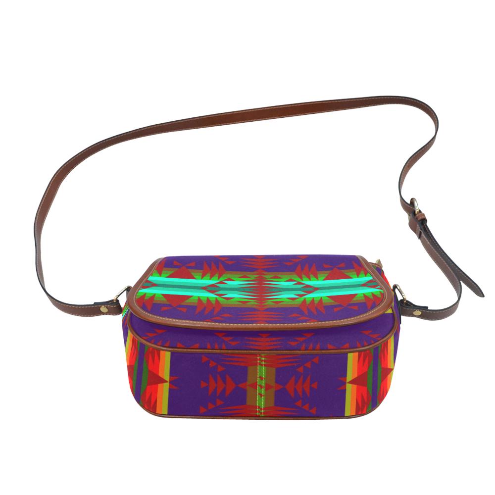 Between the Mountains Moon Shadow Sierra Saddle Bag/Small (Model 1649) Full Customization Saddle Bag/Small (Full Customization) e-joyer