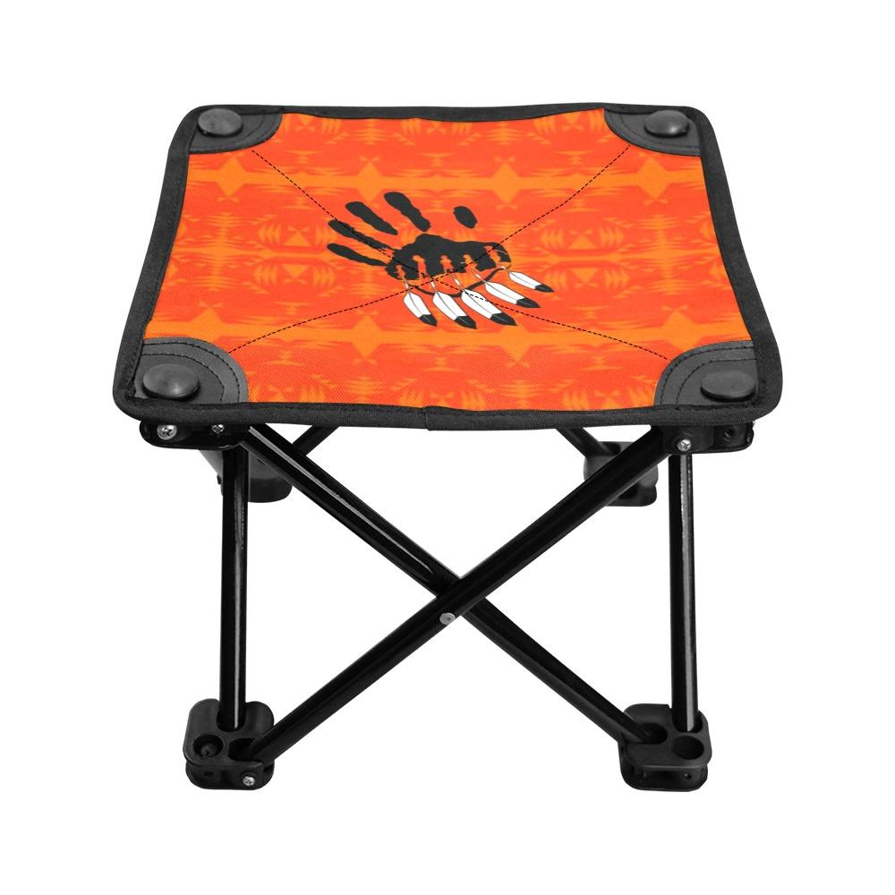 Between the Mountains Orange A feather for each Folding Fishing Stool Folding Fishing Stool e-joyer 