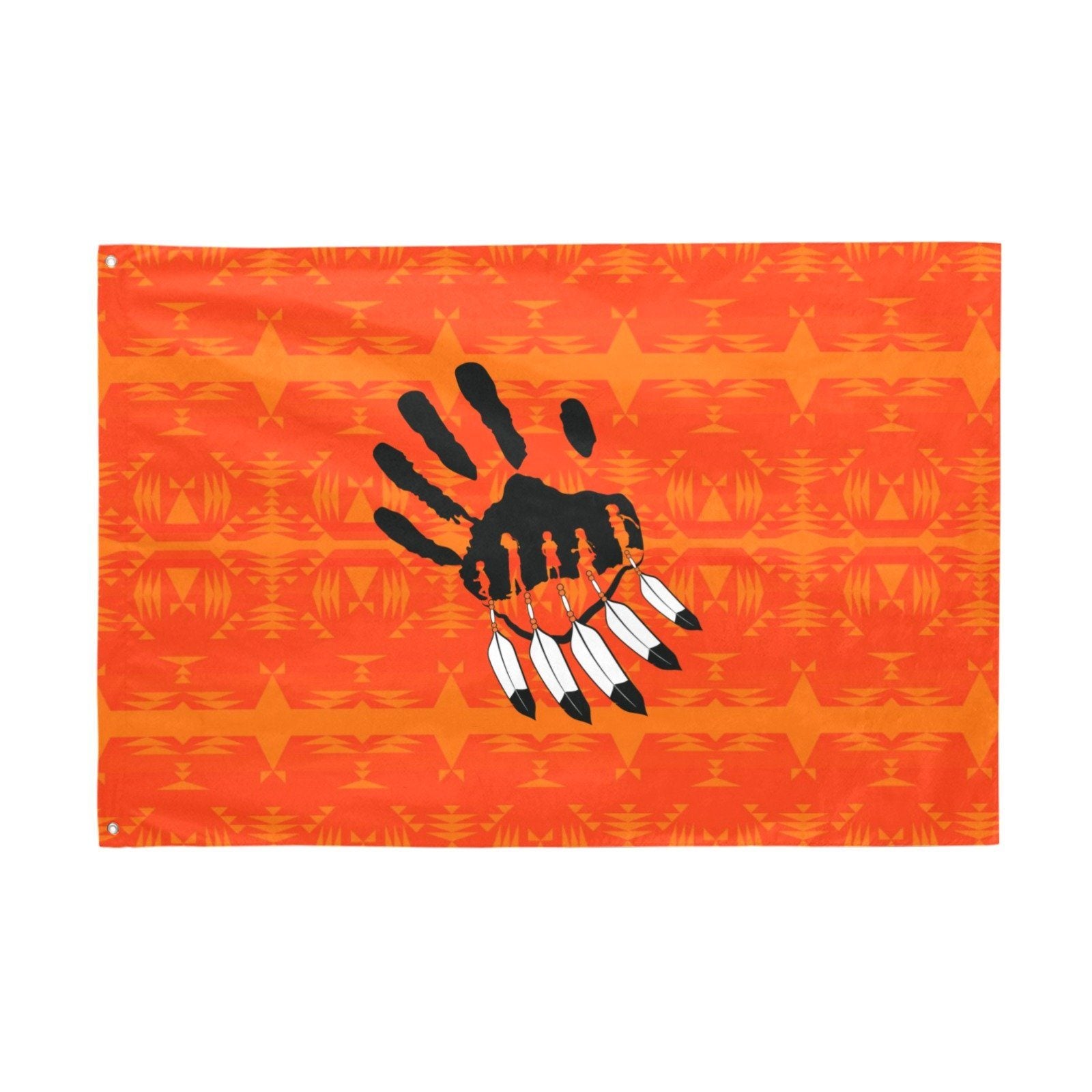 Between the Mountains Orange A feather for each Garden Flag 70"x47" Garden Flag 70"x47" e-joyer 