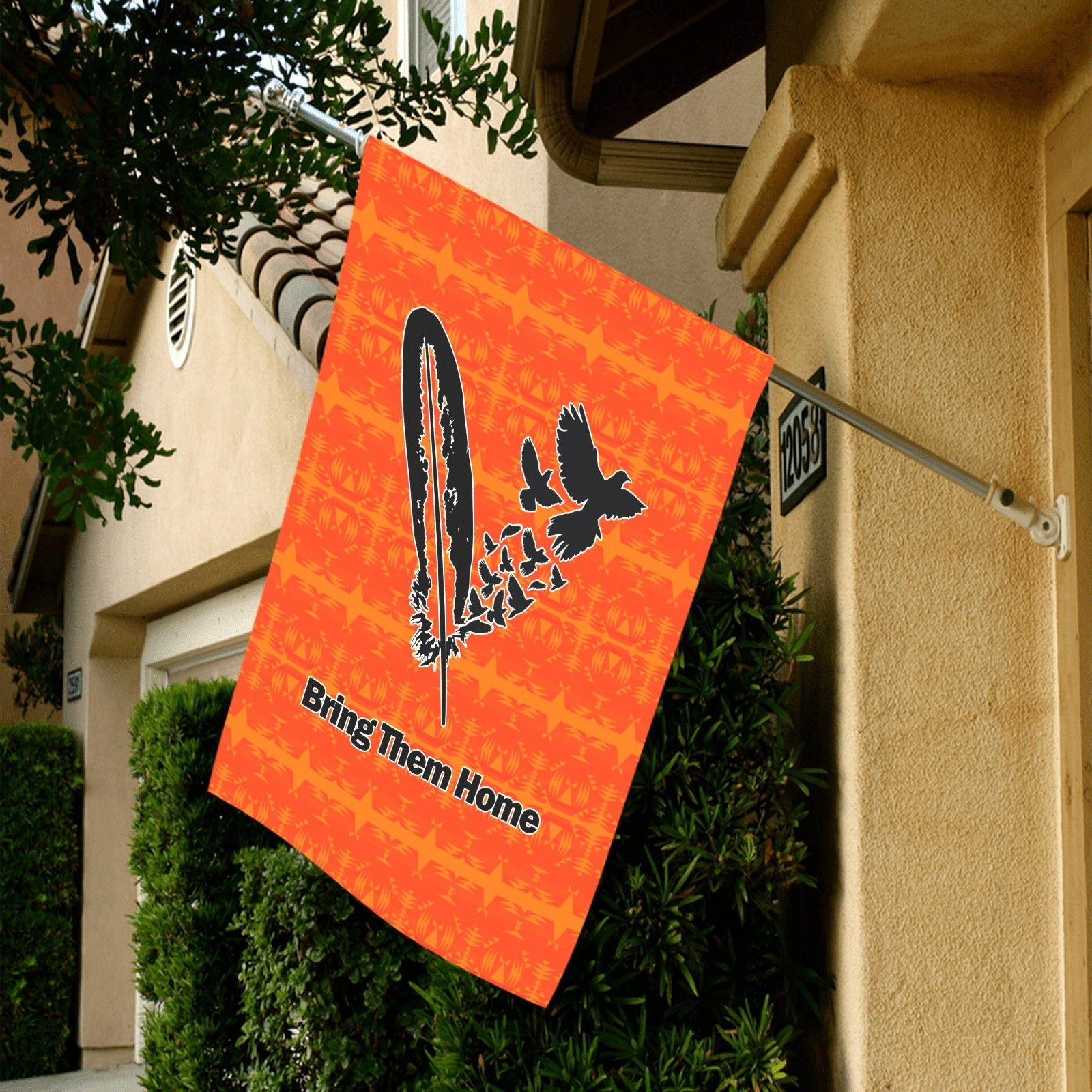 Between the Mountains Orange - Bring Them Home Garden Flag 28''x40'' (Two Sides Printing) Garden Flag 28‘’x40‘’ (Two Sides) e-joyer