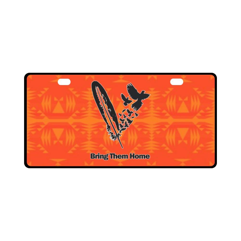 Between the Mountains Orange Bring Them Home License Plate License Plate e-joyer