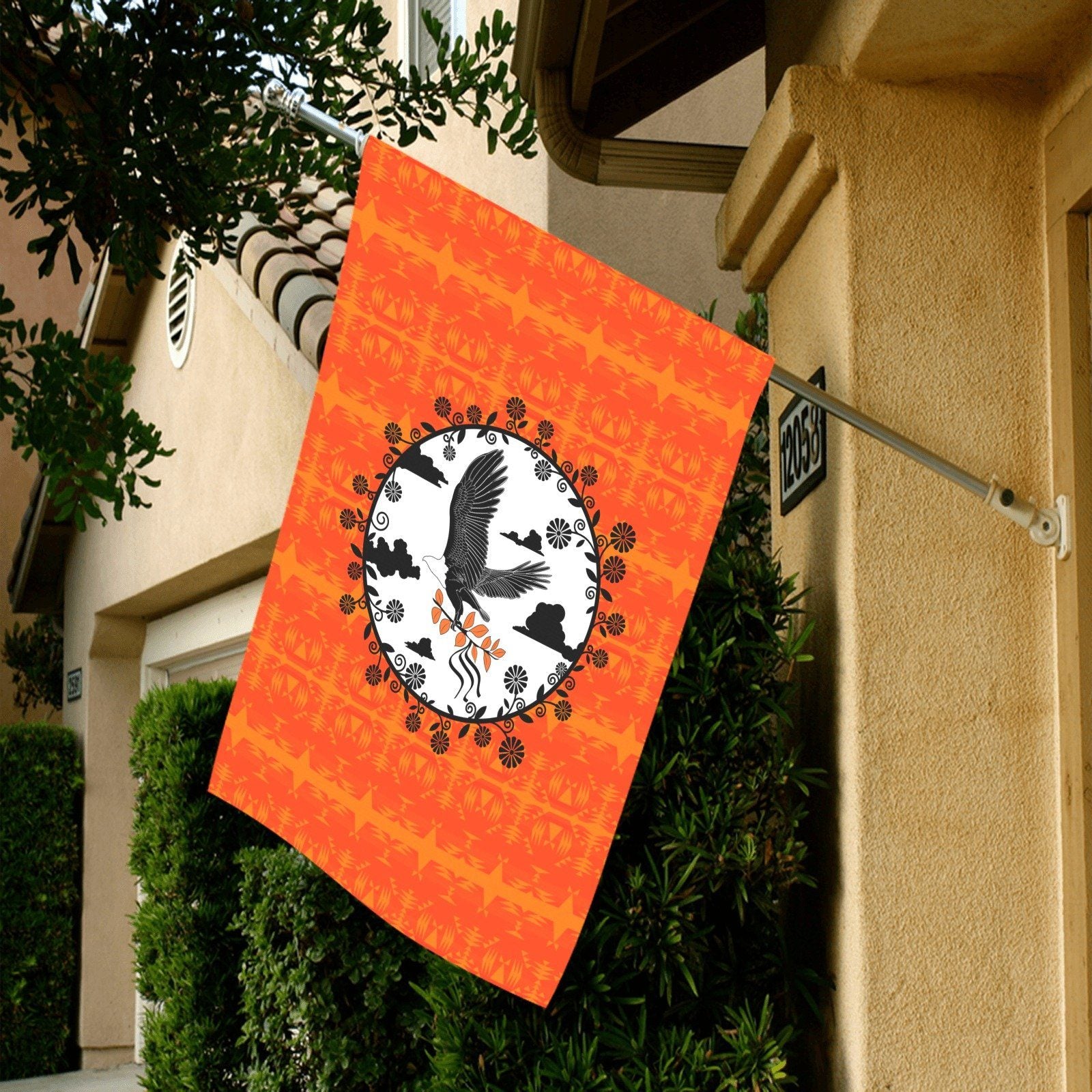 Between the Mountains Orange - Carrying Their Prayers Garden Flag 28''x40'' (Two Sides Printing) Garden Flag 28‘’x40‘’ (Two Sides) e-joyer