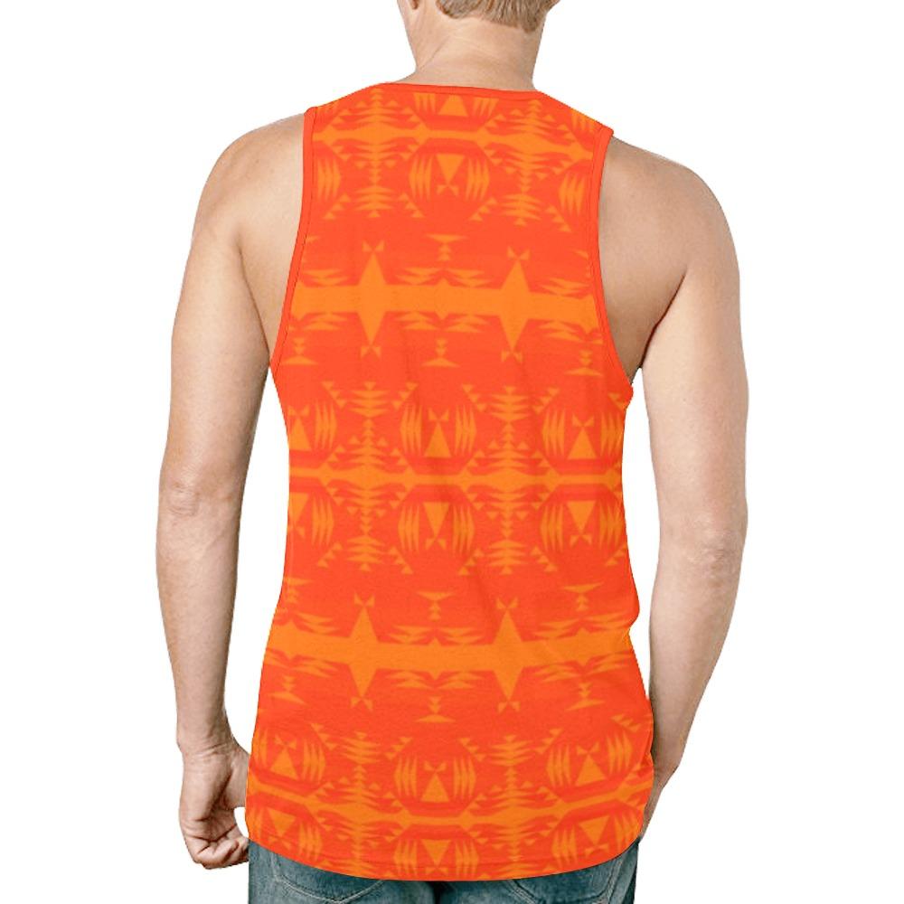 Between the Mountains Orange Feather Directions New All Over Print Tank Top for Men (Model T46) New All Over Print Tank Top for Men (T46) e-joyer