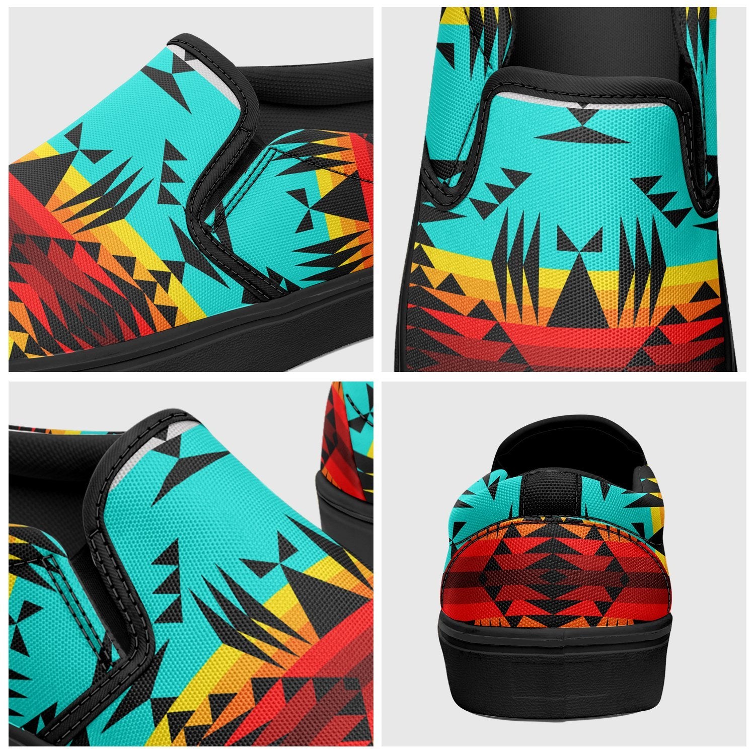 Between the Mountains Otoyimm Canvas Slip On Shoes 49 Dzine