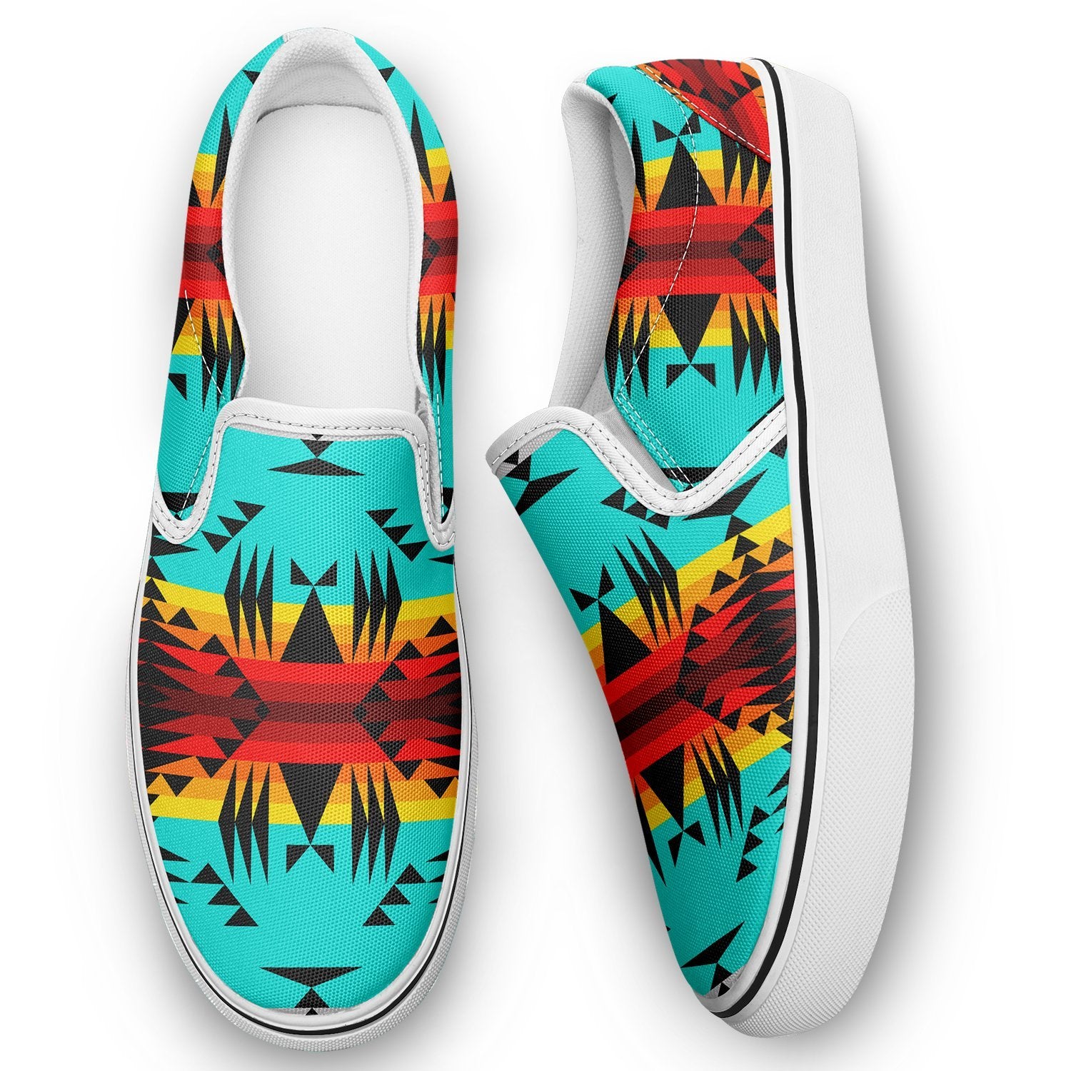 Between the Mountains Otoyimm Canvas Slip On Shoes 49 Dzine