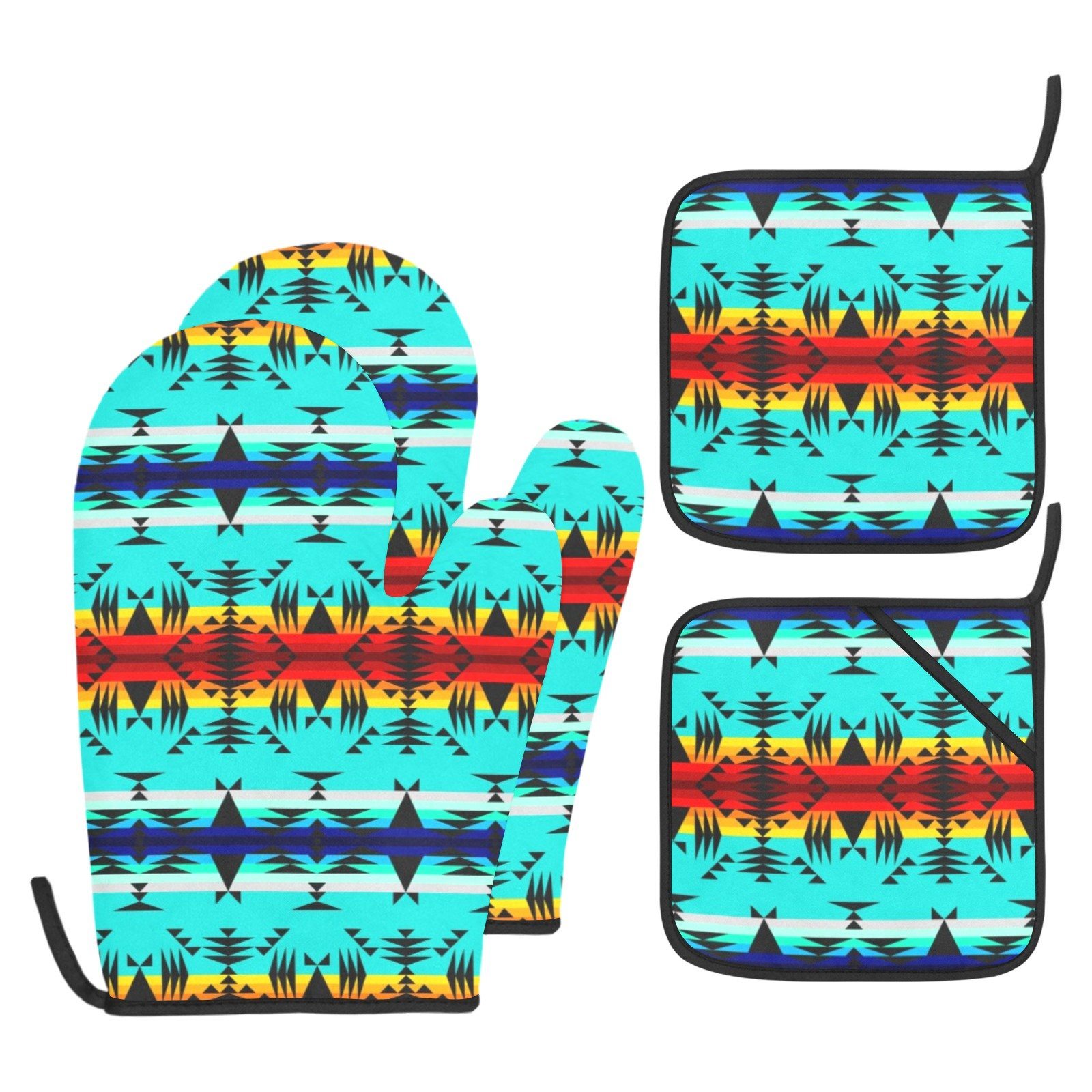 Between the Mountains Oven Mitt & Pot Holder Oven Mitt & Pot Holder e-joyer