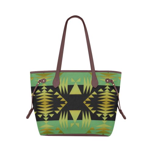 Between the Mountains Sage Clover Canvas Tote Bag (Model 1661) Clover Canvas Tote Bag (1661) e-joyer