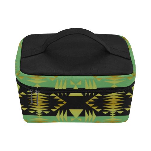 Between the Mountains Sage Cosmetic Bag/Large (Model 1658) Cosmetic Bag e-joyer