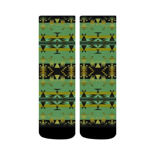 Between the Mountains Sage Crew Socks Crew Socks e-joyer
