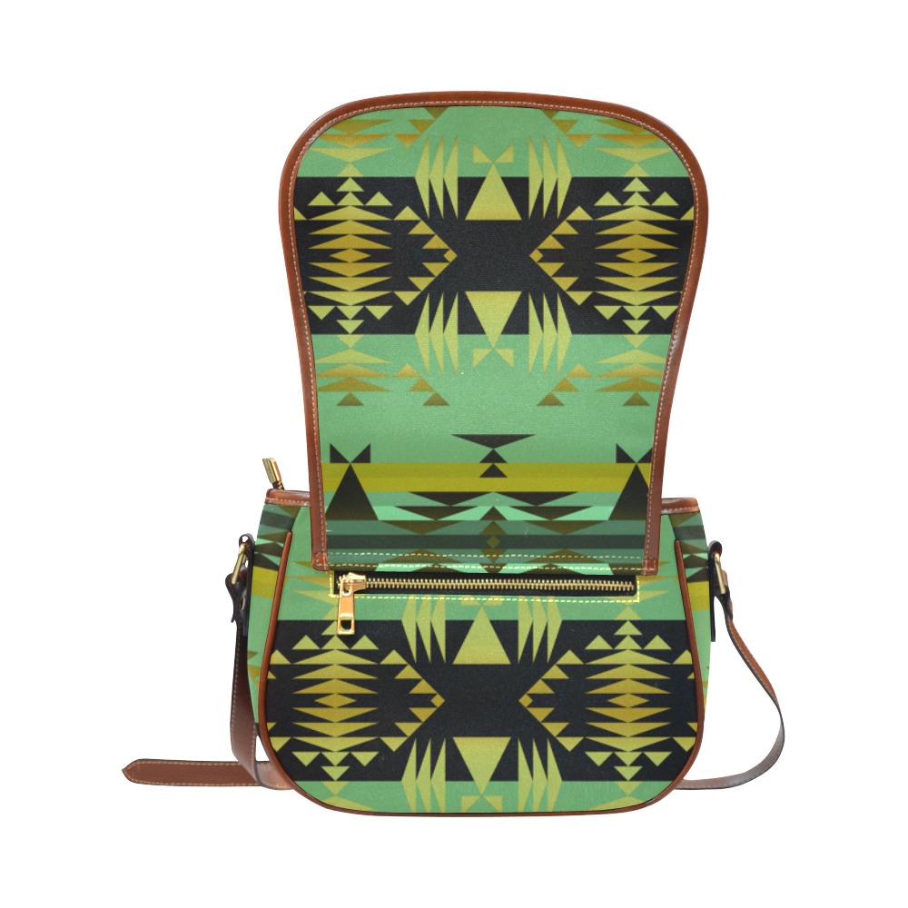 Between the Mountains Sage Saddle Bag/Small (Model 1649) Full Customization Saddle Bag/Small (Full Customization) e-joyer