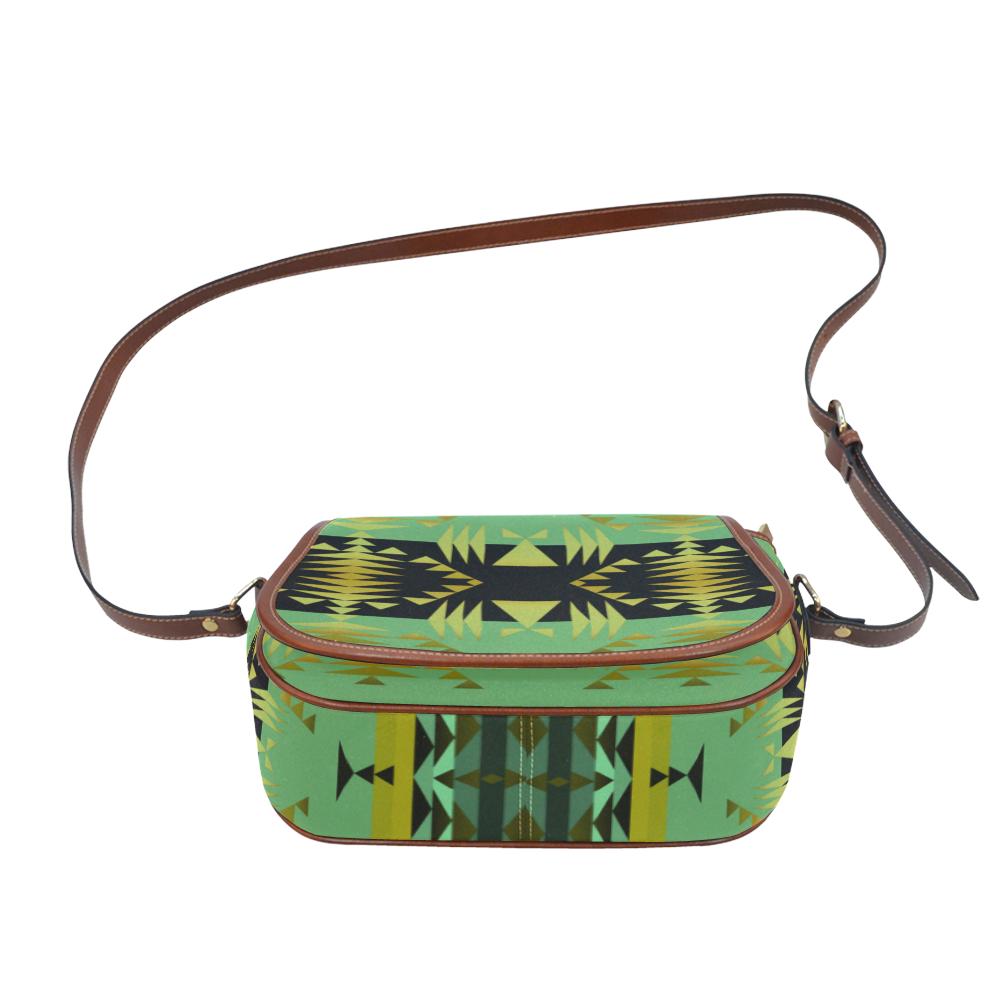 Between the Mountains Sage Saddle Bag/Small (Model 1649) Full Customization Saddle Bag/Small (Full Customization) e-joyer