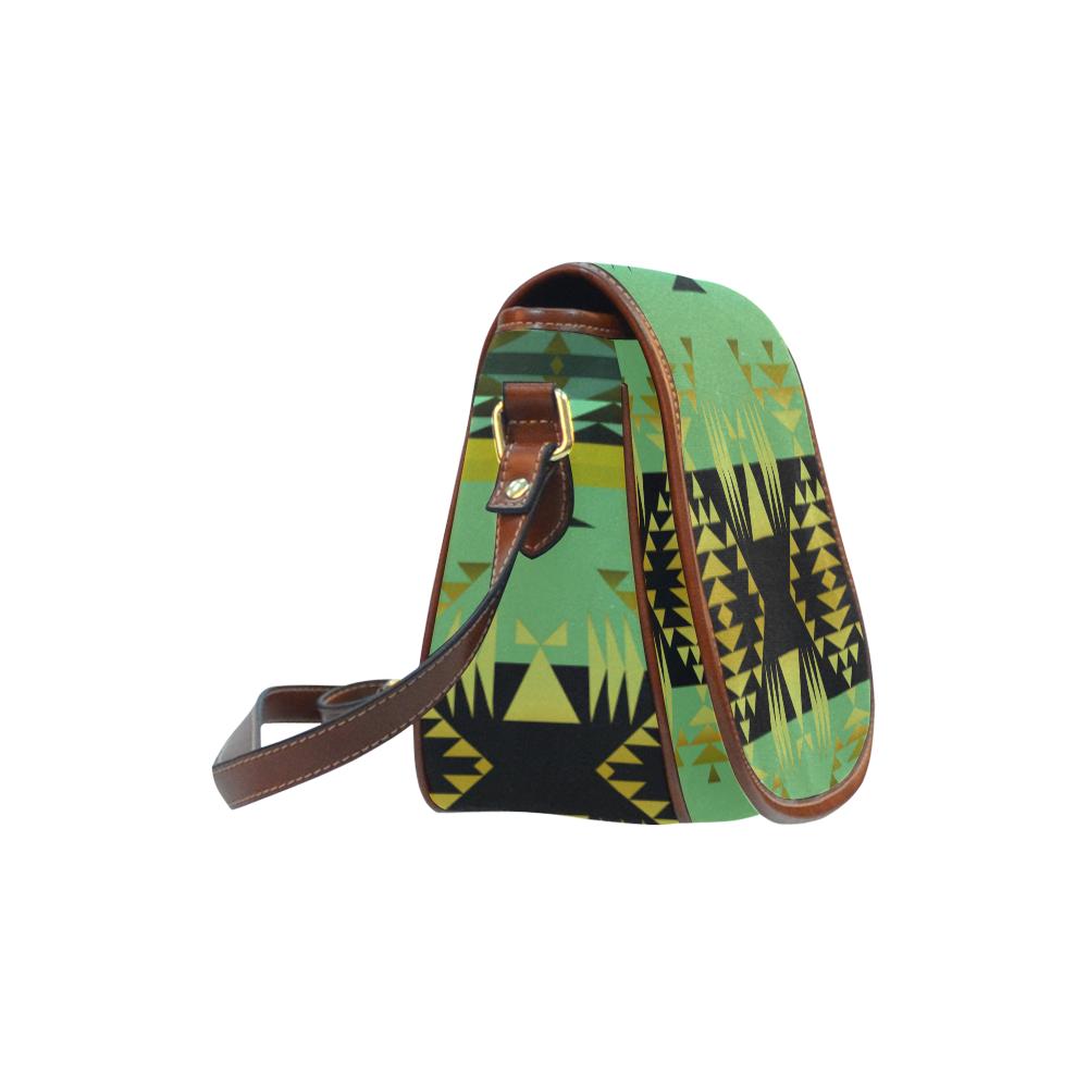 Between the Mountains Sage Saddle Bag/Small (Model 1649) Full Customization Saddle Bag/Small (Full Customization) e-joyer