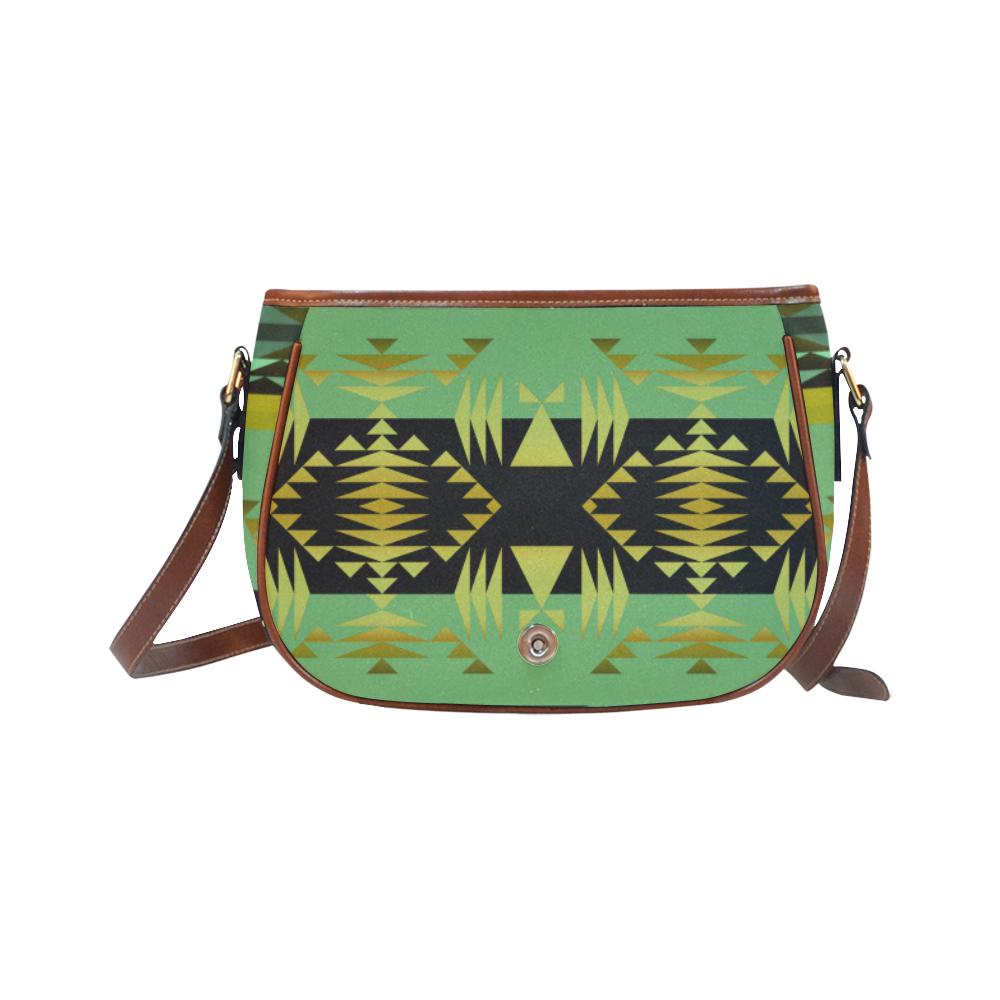 Between the Mountains Sage Saddle Bag/Small (Model 1649) Full Customization Saddle Bag/Small (Full Customization) e-joyer