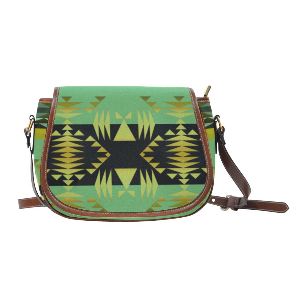 Between the Mountains Sage Saddle Bag/Small (Model 1649) Full Customization Saddle Bag/Small (Full Customization) e-joyer