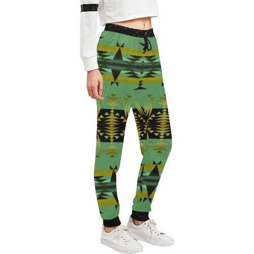 Between the Mountains Sage Women's All Over Print Sweatpants (Model L11) Women's All Over Print Sweatpants (L11) e-joyer