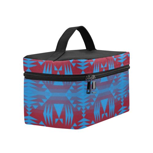 Between the Mountains Sierra Deep lake Cosmetic Bag/Large (Model 1658) Cosmetic Bag e-joyer