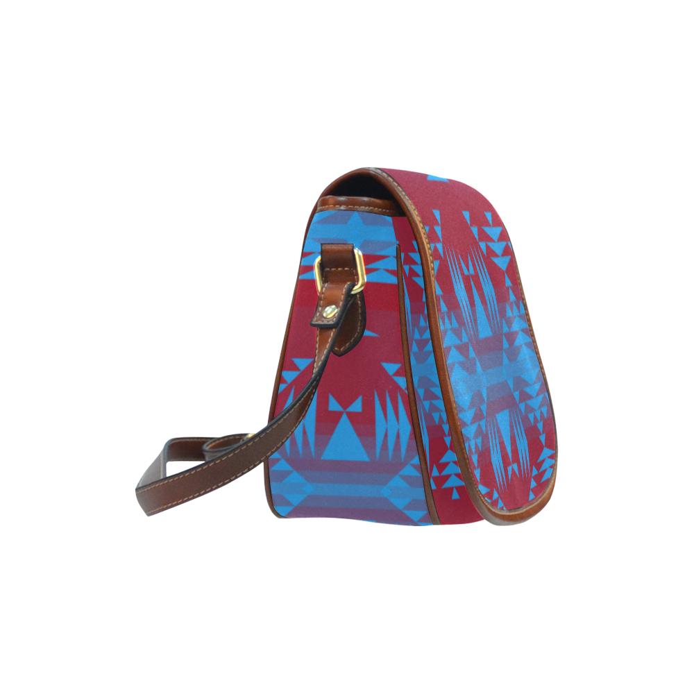 Between the Mountains Sierra Deep lake Saddle Bag/Small (Model 1649) Full Customization Saddle Bag/Small (Full Customization) e-joyer