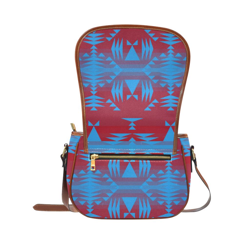 Between the Mountains Sierra Deep lake Saddle Bag/Small (Model 1649) Full Customization Saddle Bag/Small (Full Customization) e-joyer