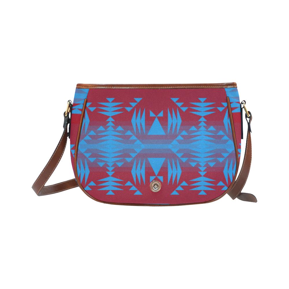 Between the Mountains Sierra Deep lake Saddle Bag/Small (Model 1649) Full Customization Saddle Bag/Small (Full Customization) e-joyer
