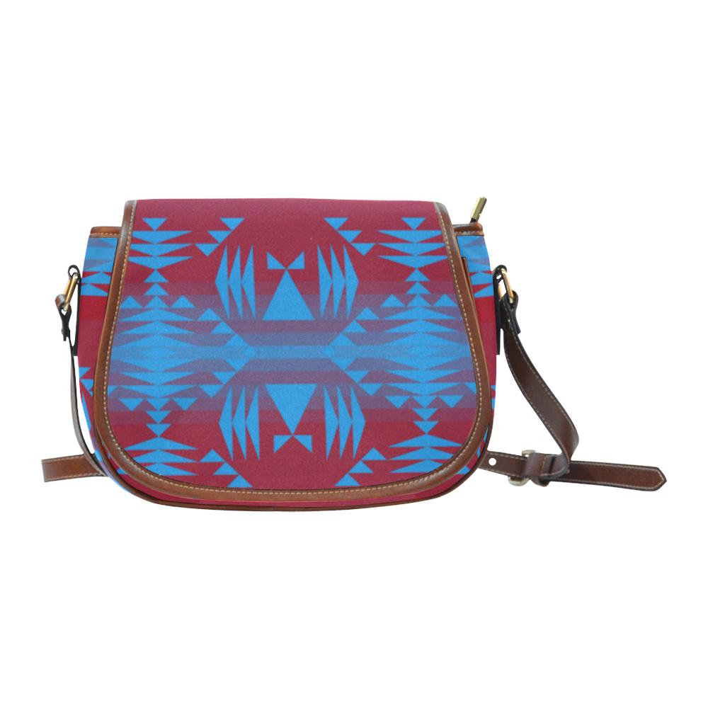 Between the Mountains Sierra Deep lake Saddle Bag/Small (Model 1649) Full Customization Saddle Bag/Small (Full Customization) e-joyer