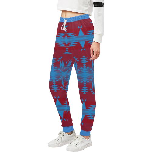 Between the Mountains Sierra Deep Lake Women's All Over Print Sweatpants (Model L11) Women's All Over Print Sweatpants (L11) e-joyer