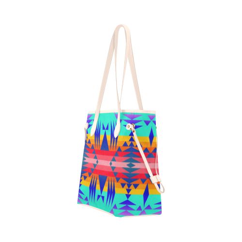 Between the Mountains Spring Clover Canvas Tote Bag (Model 1661) Clover Canvas Tote Bag (1661) e-joyer