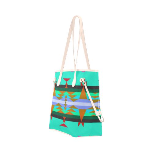 Between the Mountains Spring Clover Canvas Tote Bag (Model 1661) Clover Canvas Tote Bag (1661) e-joyer
