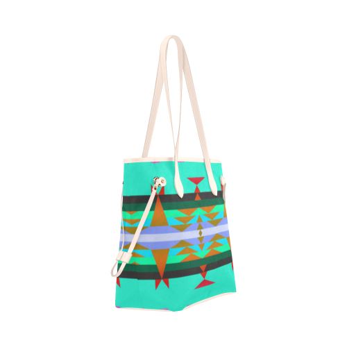 Between the Mountains Spring Clover Canvas Tote Bag (Model 1661) Clover Canvas Tote Bag (1661) e-joyer