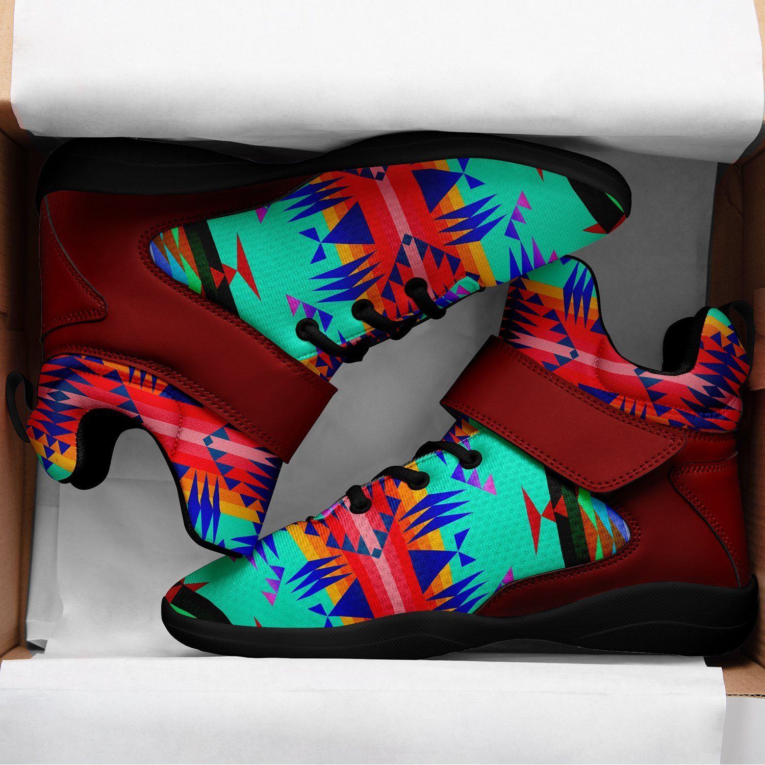 Between the Mountains Spring Ipottaa Basketball / Sport High Top Shoes - Black Sole 49 Dzine
