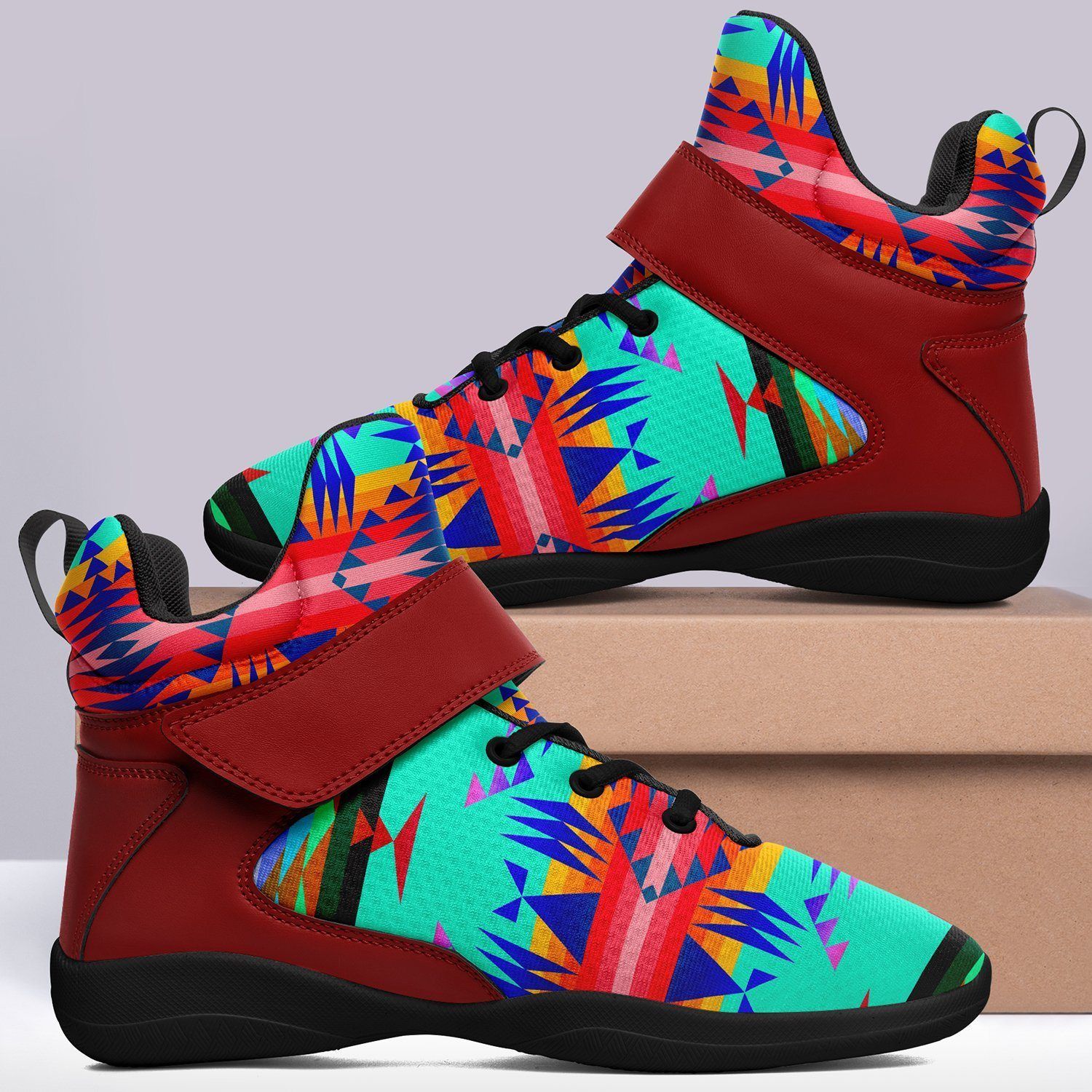 Between the Mountains Spring Ipottaa Basketball / Sport High Top Shoes - Black Sole 49 Dzine