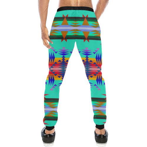 Between the Mountains Spring Men's All Over Print Sweatpants (Model L11) Men's All Over Print Sweatpants (L11) e-joyer