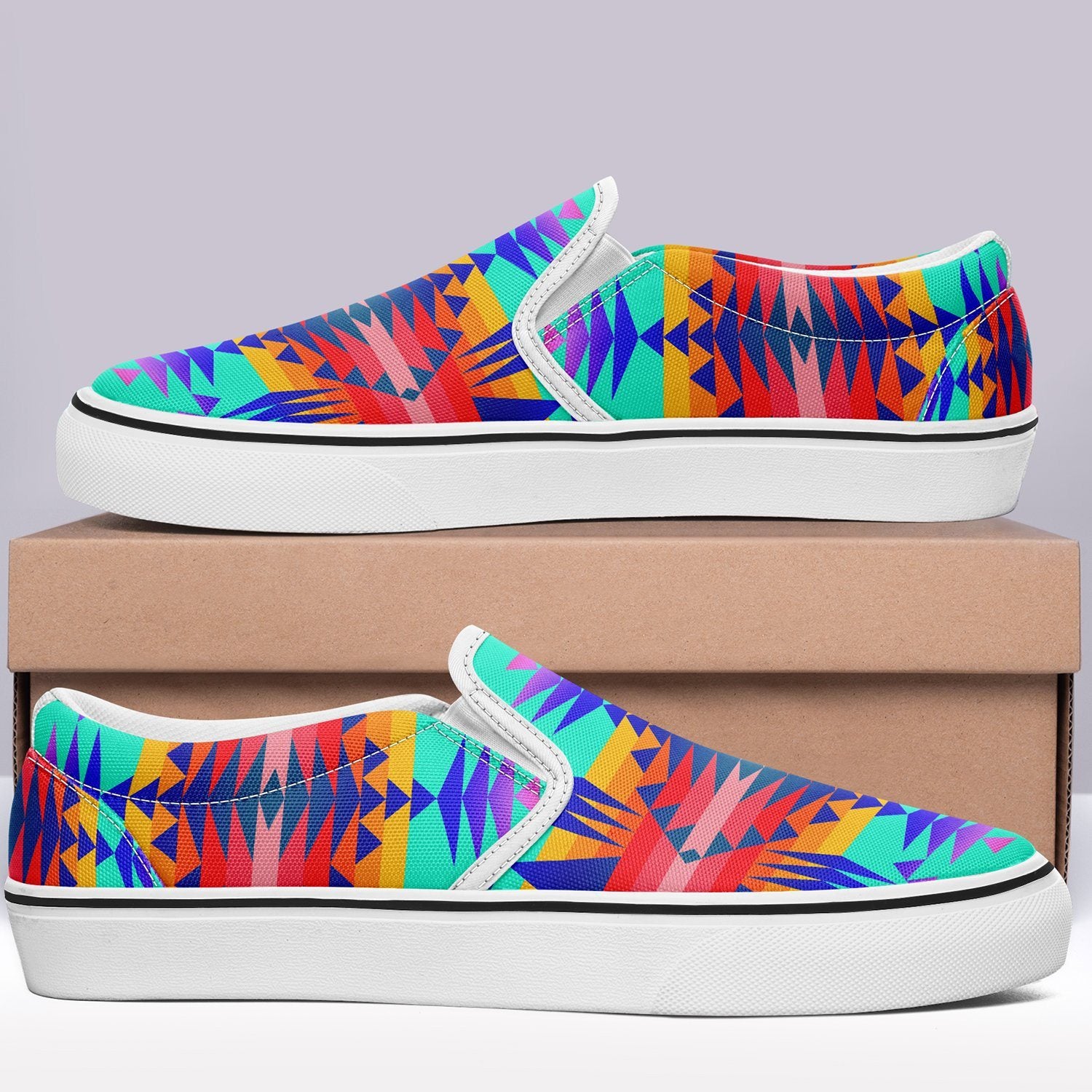 Between the Mountains Spring Otoyimm Canvas Slip On Shoes 49 Dzine