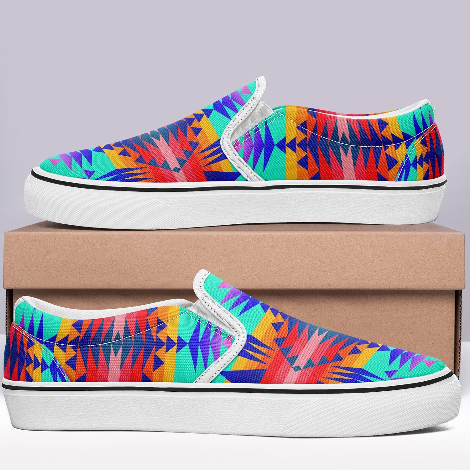 Between the Mountains Spring Otoyimm Kid's Canvas Slip On Shoes 49 Dzine