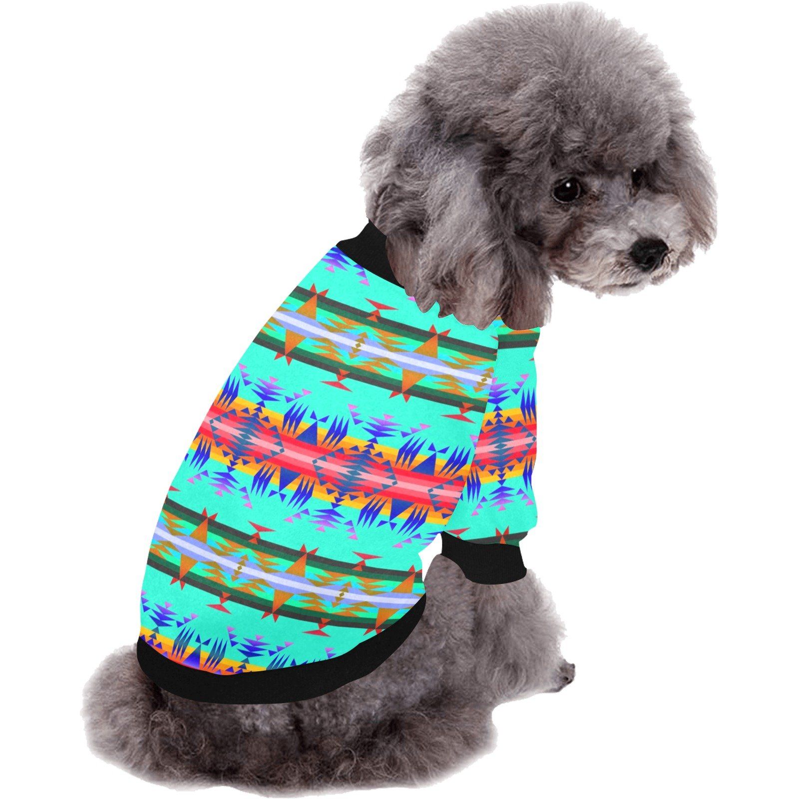 Between the Mountains Spring Pet Dog Round Neck Shirt Pet Dog Round Neck Shirt e-joyer
