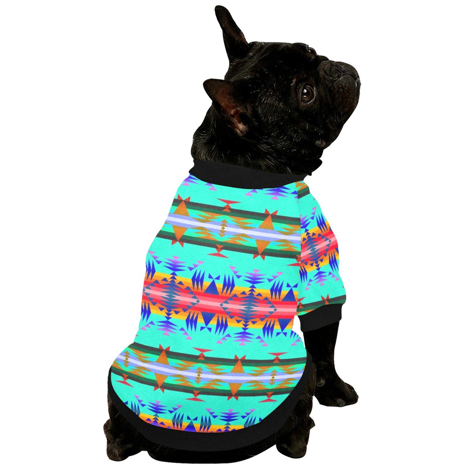 Between the Mountains Spring Pet Dog Round Neck Shirt Pet Dog Round Neck Shirt e-joyer