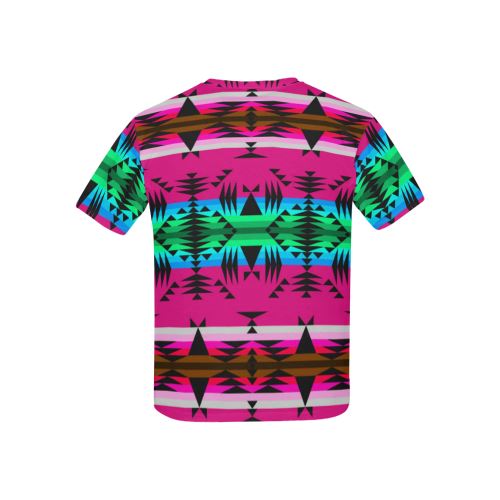 Between the Mountains Sunset All Over Print T-shirt for Kid (USA Size) (Model T40) All Over Print T-shirt for Kid (T40) e-joyer