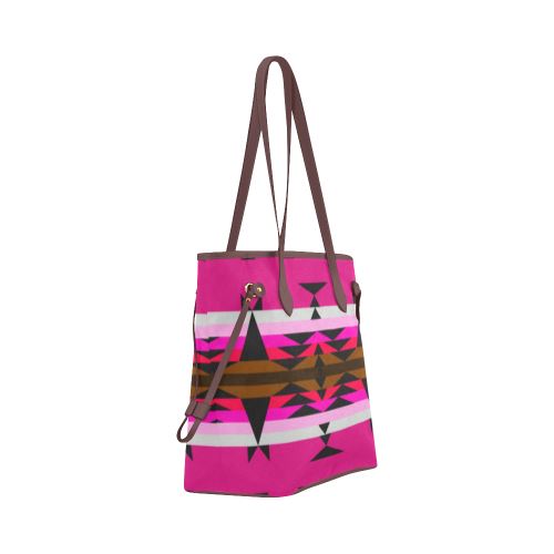 Between the Mountains Sunset Clover Canvas Tote Bag (Model 1661) Clover Canvas Tote Bag (1661) e-joyer