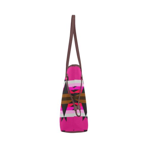Between the Mountains Sunset Clover Canvas Tote Bag (Model 1661) Clover Canvas Tote Bag (1661) e-joyer
