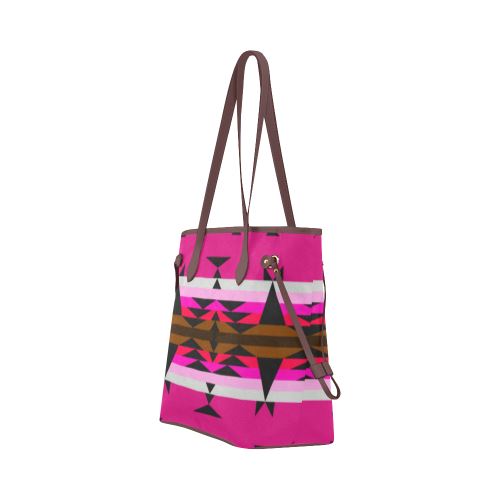 Between the Mountains Sunset Clover Canvas Tote Bag (Model 1661) Clover Canvas Tote Bag (1661) e-joyer