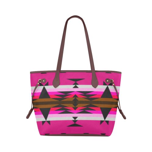 Between the Mountains Sunset Clover Canvas Tote Bag (Model 1661) Clover Canvas Tote Bag (1661) e-joyer