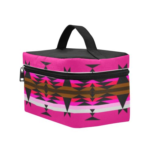 Between the Mountains Sunset Cosmetic Bag/Large (Model 1658) Cosmetic Bag e-joyer