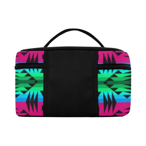 Between the Mountains Sunset Cosmetic Bag/Large (Model 1658) Cosmetic Bag e-joyer