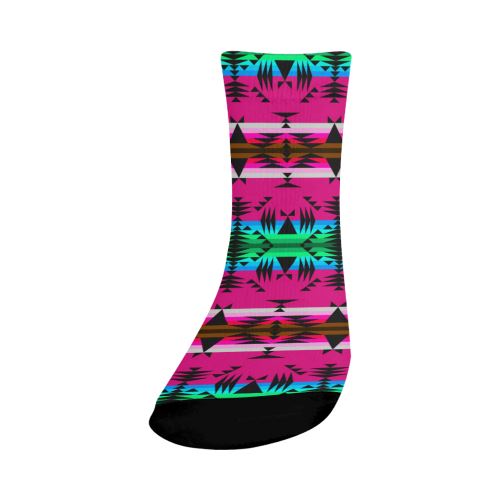 Between the Mountains Sunset Crew Socks Crew Socks e-joyer