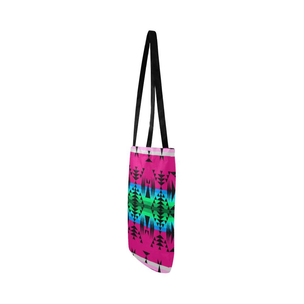Between the Mountains Sunset Reusable Shopping Bag Model 1660 (Two sides) Shopping Tote Bag (1660) e-joyer